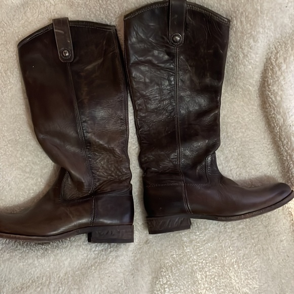 Frye Melissa Button Pull On Riding Boots - Style 77167 6.5size - Picture 4 of 11